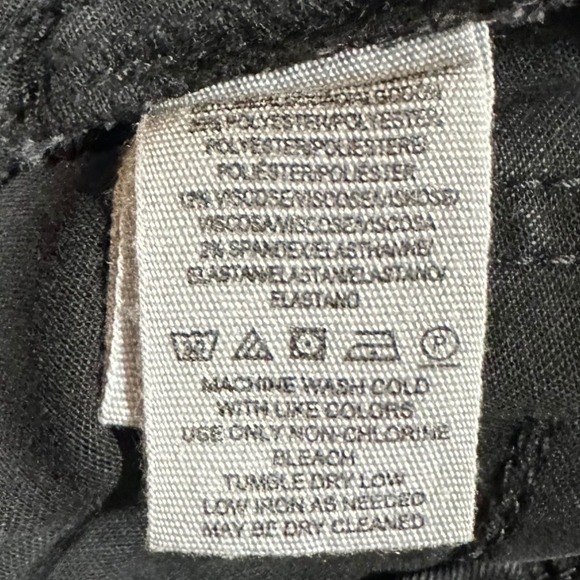 Free People Black Charcoal Grey High Rise Bell Bottom Flare Jeans 27 Retro 70s - Picture 16 of 16